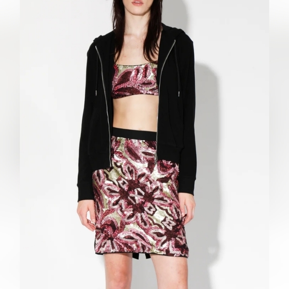 NWT $298 Walter Baker Portia Sequin Skirt 6 - Picture 2 of 8